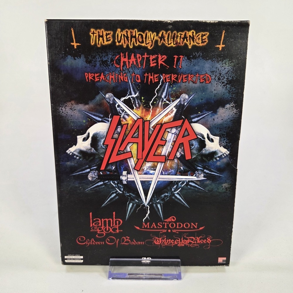 Slayer The Unholy Alliance Chapter II DVD Box Set Lamb of God‎ Mastodon Clean